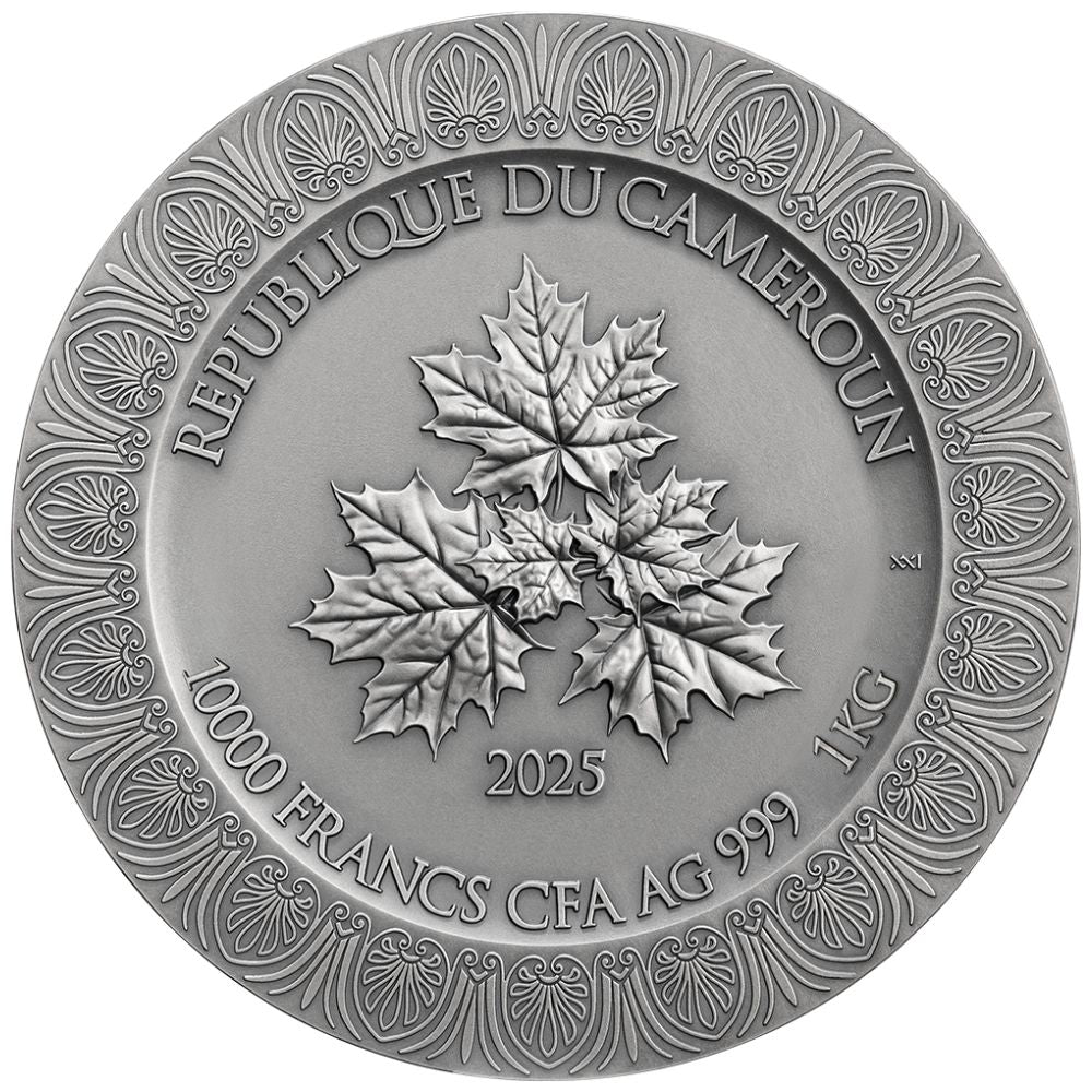 NYMPHS AND SATYR Celestial Beauty 1 Kg Kilo Silver Coin 10000 Francs Cameroon 2025