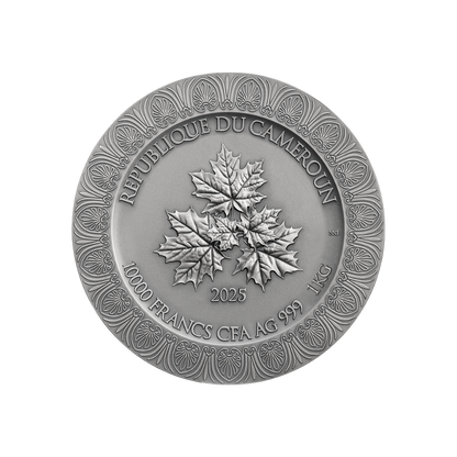 NYMPHS AND SATYR Celestial Beauty 1 Kg Kilo Silver Coin 10000 Francs Cameroon 2025