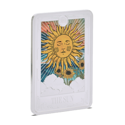 Tarot Cards The Sun 1 Oz Silver Coin - PARTHAVA COIN