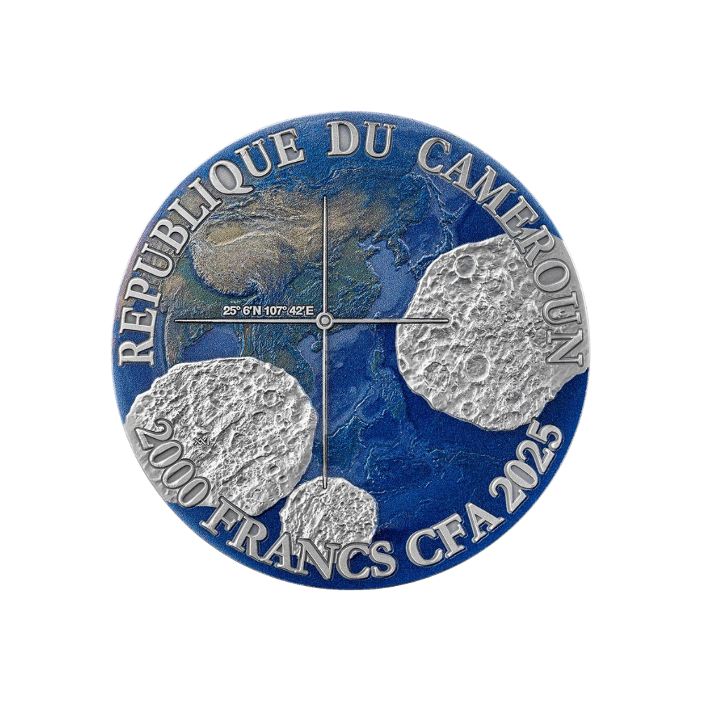 Nantan Meteorite Geography Silver Coin 2025