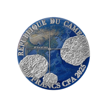 Nantan Meteorite Geography Silver Coin 2025