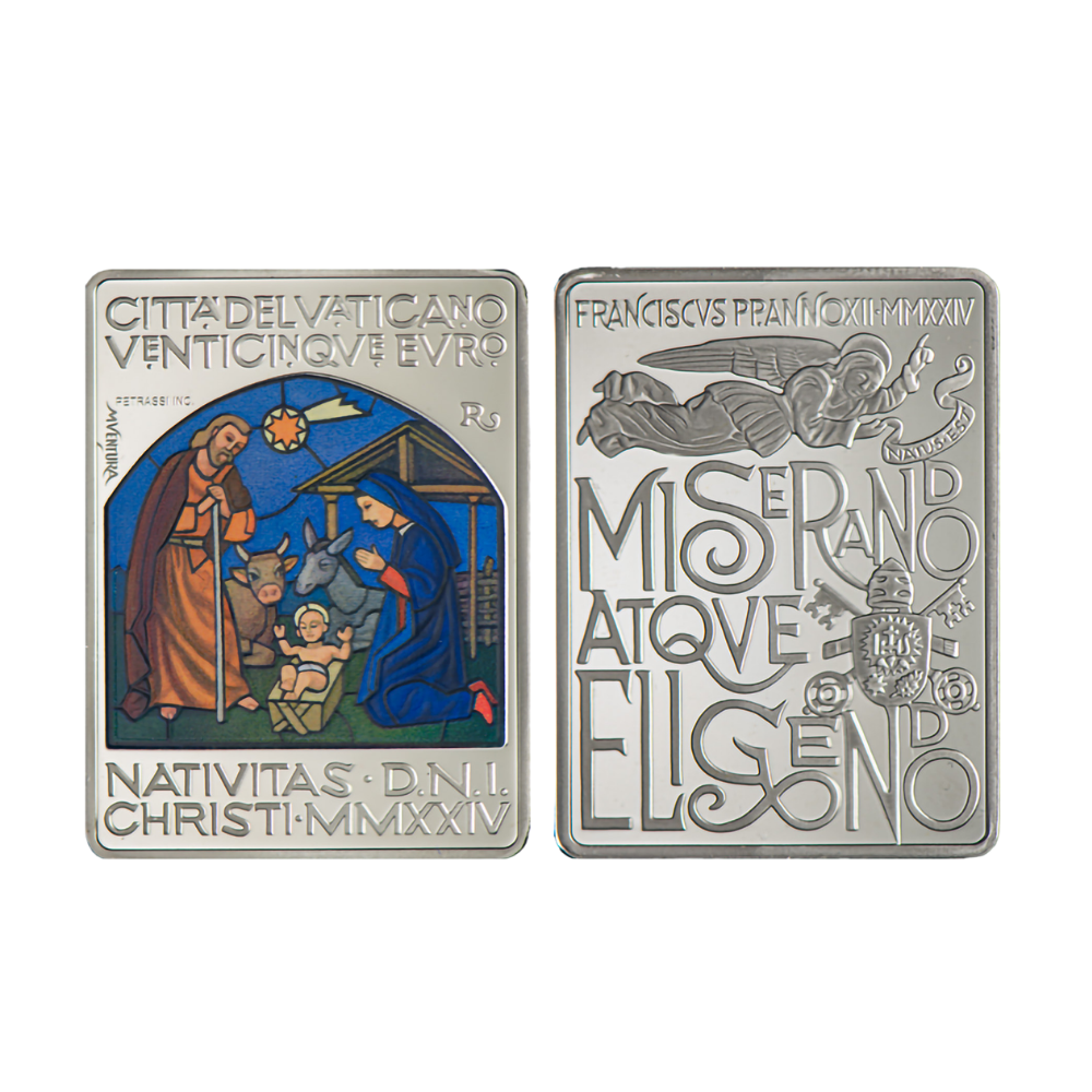 Nativity of Christmas 35g Silver Bar 2024 MDM