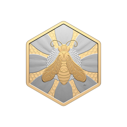 Nature’s Delight Honey Bee 1 Oz Fine Silver Coin Canada 2025