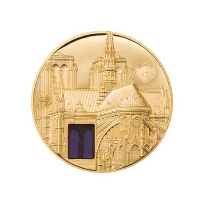 Notre Dame De Paris Tiffany Art Metropolis 5 Oz Gold Coin 2021