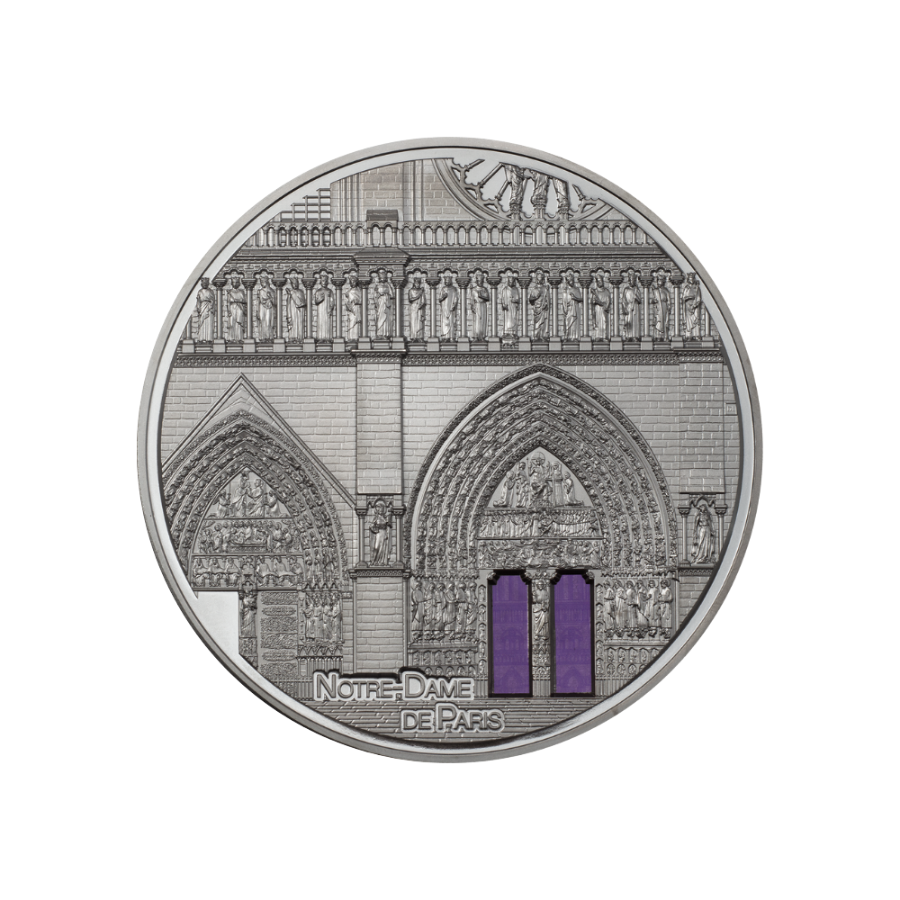 Notre Dame De Paris Tiffany Art Metropolis 5 Oz Silver Coin 2021