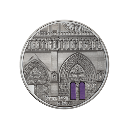 Notre Dame De Paris Tiffany Art Metropolis 5 Oz Silver Coin 2021