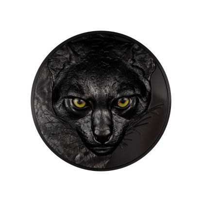 OCELOT Hunters By Night 1 Kg Kilo Silver Coin $50 Palau 2025