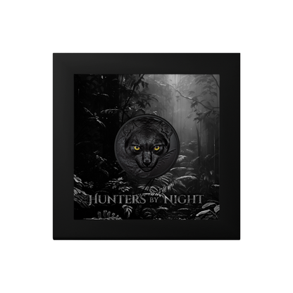 OCELOT Hunters By Night 2 Oz Silver Coin $10 Palau 2024