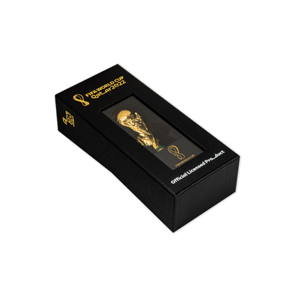 OFFICIAL FIFA WORLD CUP TROPHY™ REPLICA 5 Oz Pure Silver Ag999, Gold-Plated