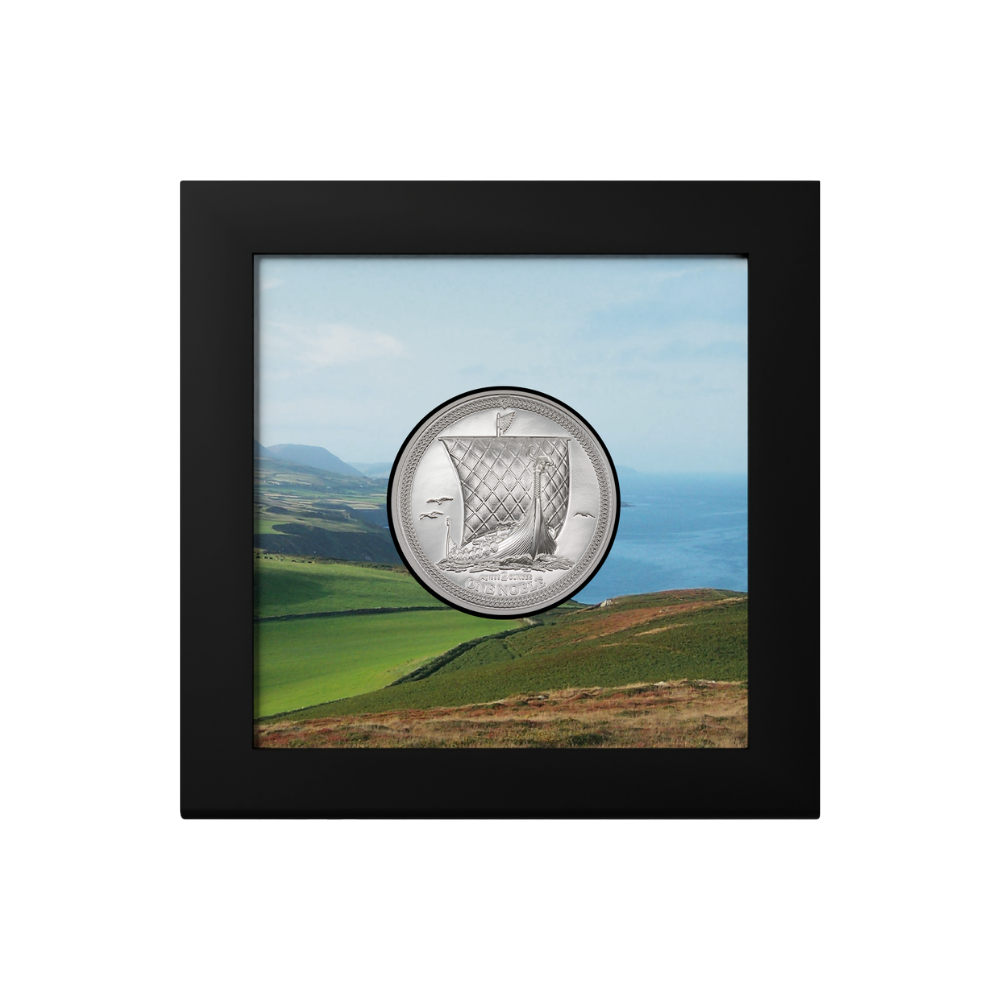 ONE NOBLE 2 Oz Silver Coin Isle of Man 2023