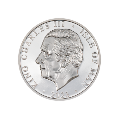 ONE NOBLE 2 Oz Silver Coin Isle of Man 2023