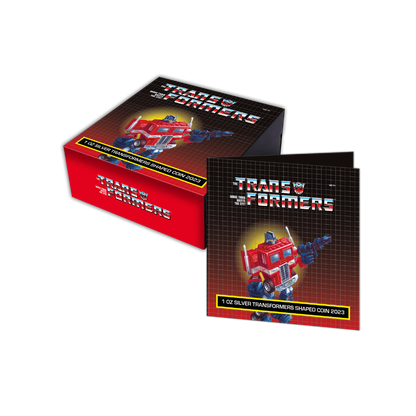 OPTIMUS PRIME Transformer Shaped 1 Oz Silver Coin $5 Samoa 2023
