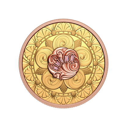OPULENCE Treasure 1 Oz Pure Gold Pink Diamond Coin $200 Canada