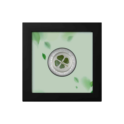 OUNCE OF LUCK Four Leaf Clover 1 Oz Silver Coin $5 Palau 2025