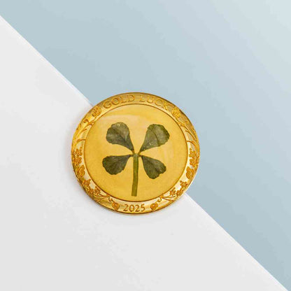 OUNCE OF LUCK Four Leaf Clover Gold Coin $1 Palau 2025