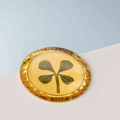 OUNCE OF LUCK Four Leaf Clover Gold Coin $1 Palau 2025