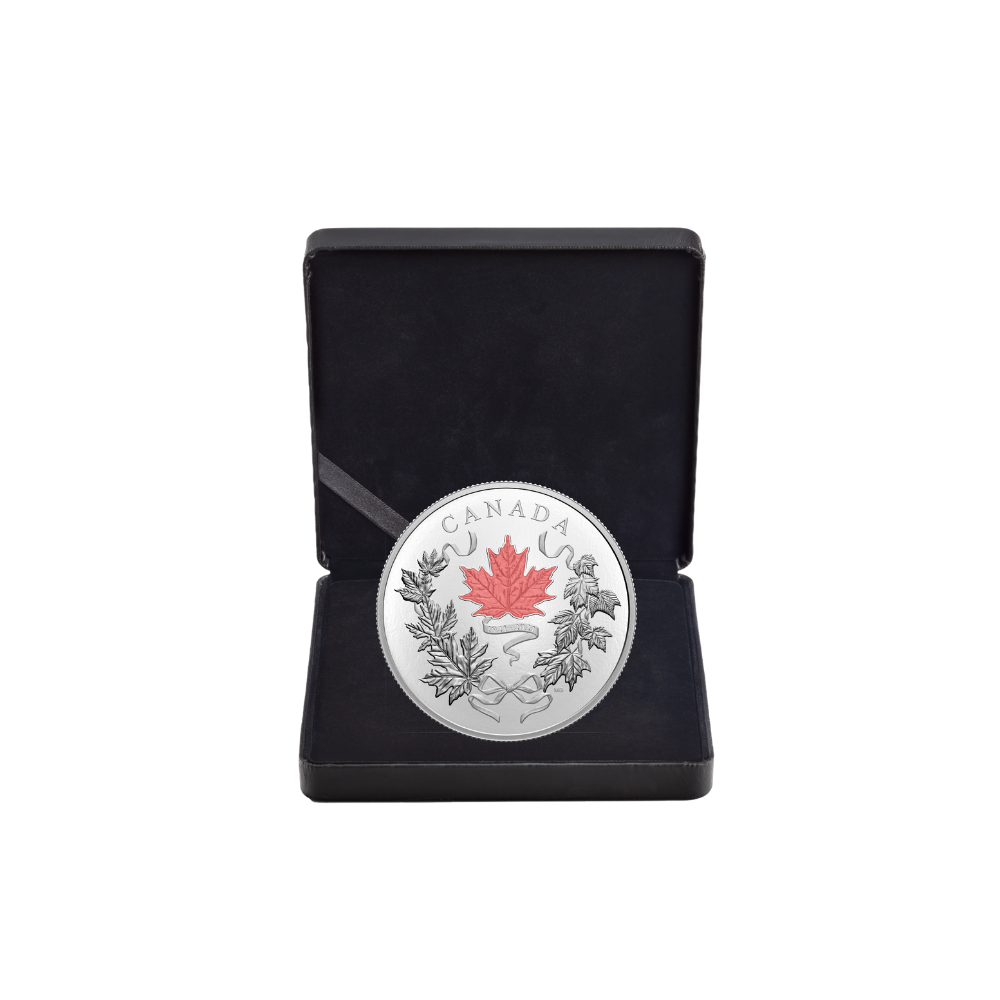 OUR NATIONAL COLOURS 100th Anniversary 10 Oz Silver Coin $100 Canada 2021