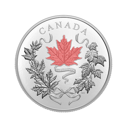 OUR NATIONAL COLOURS 100th Anniversary 10 Oz Silver Coin $100 Canada 2021