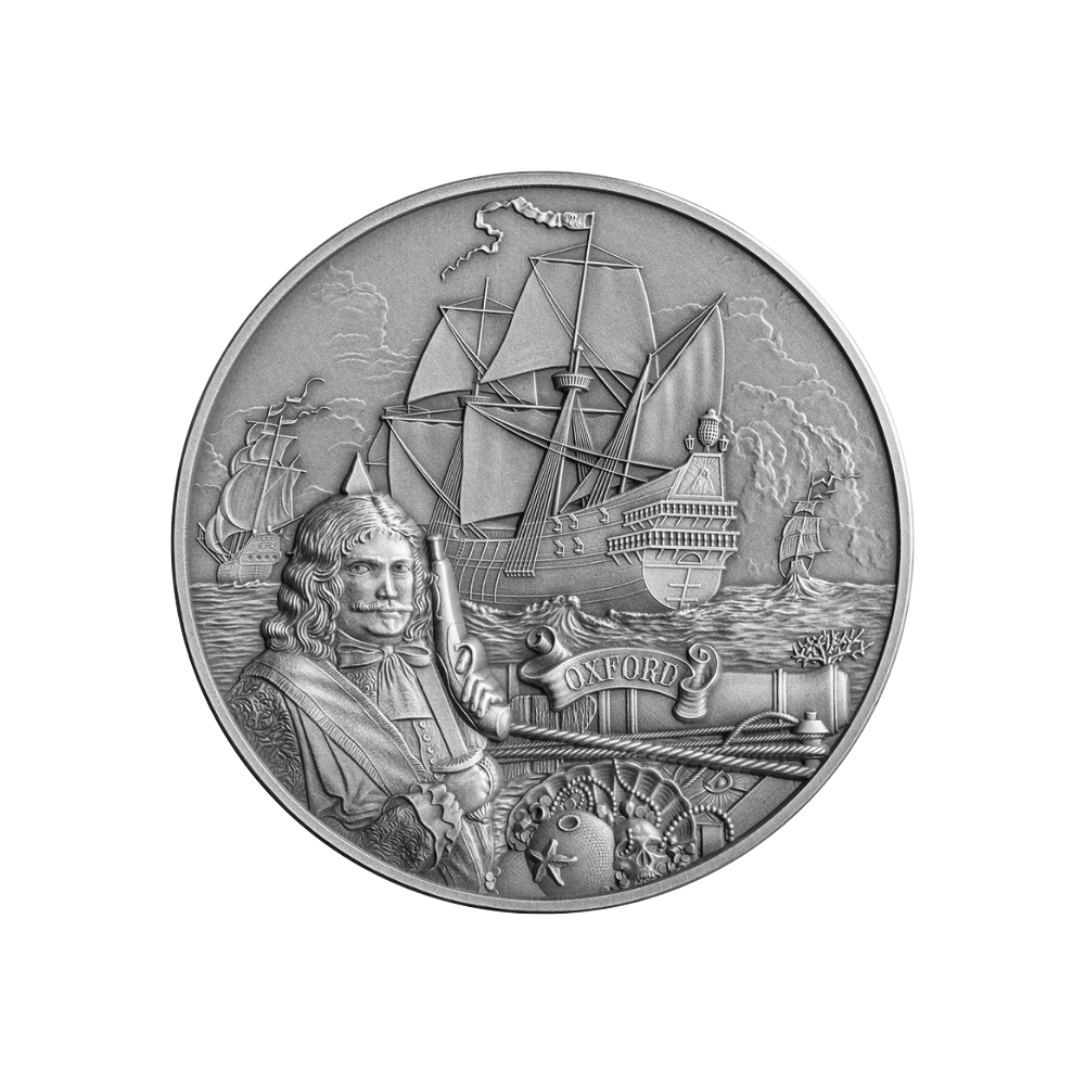 OXFORD Captains of Fortune 2 Oz Silver Coin $5 Barbados 2024