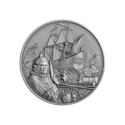 OXFORD Captains of Fortune 2 Oz Silver Coin $5 Barbados 2024