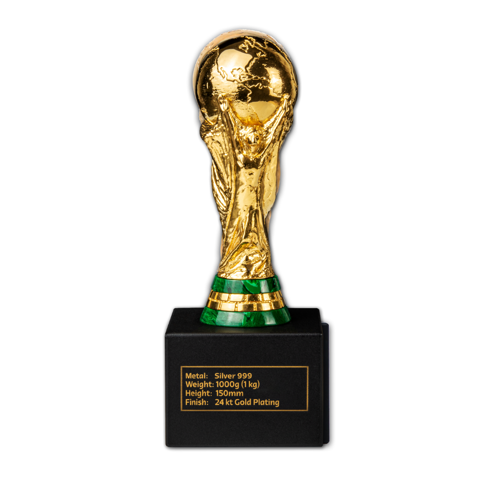 Official FIFA World Cup Trophy™ Replica 1 Kg Pure Silver Gold-Plated 2026