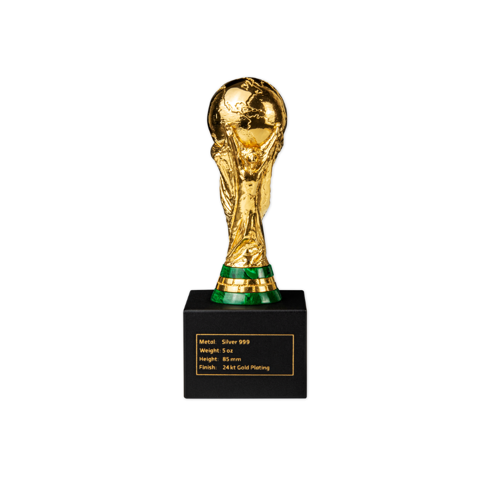 Official FIFA World Cup Trophy™ Replica 5 Oz Pure Silver Gold-Plated 2026