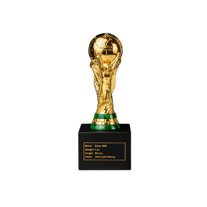 Official FIFA World Cup Trophy™ Replica 5 Oz Pure Silver Gold-Plated 2026