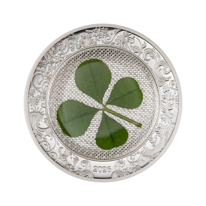 Ounce of Luck Four Leaf Clovers 1 Oz Silver Coin 2026