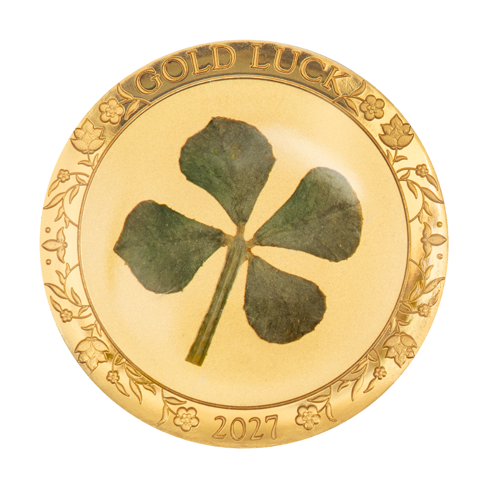 Ounce of Luck Four Leaf Clover Gold Coin 2027 CIT COIN INVEST AG