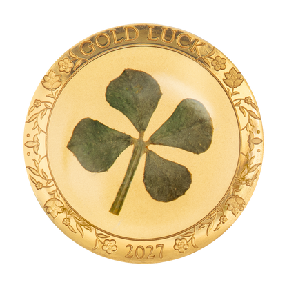 Ounce of Luck Four Leaf Clover Gold Coin 2027 CIT COIN INVEST AG