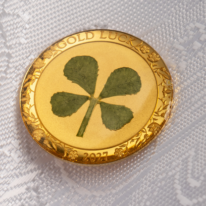 Ounce of Luck Four Leaf Clover Gold Coin 2027 CIT COIN INVEST AG