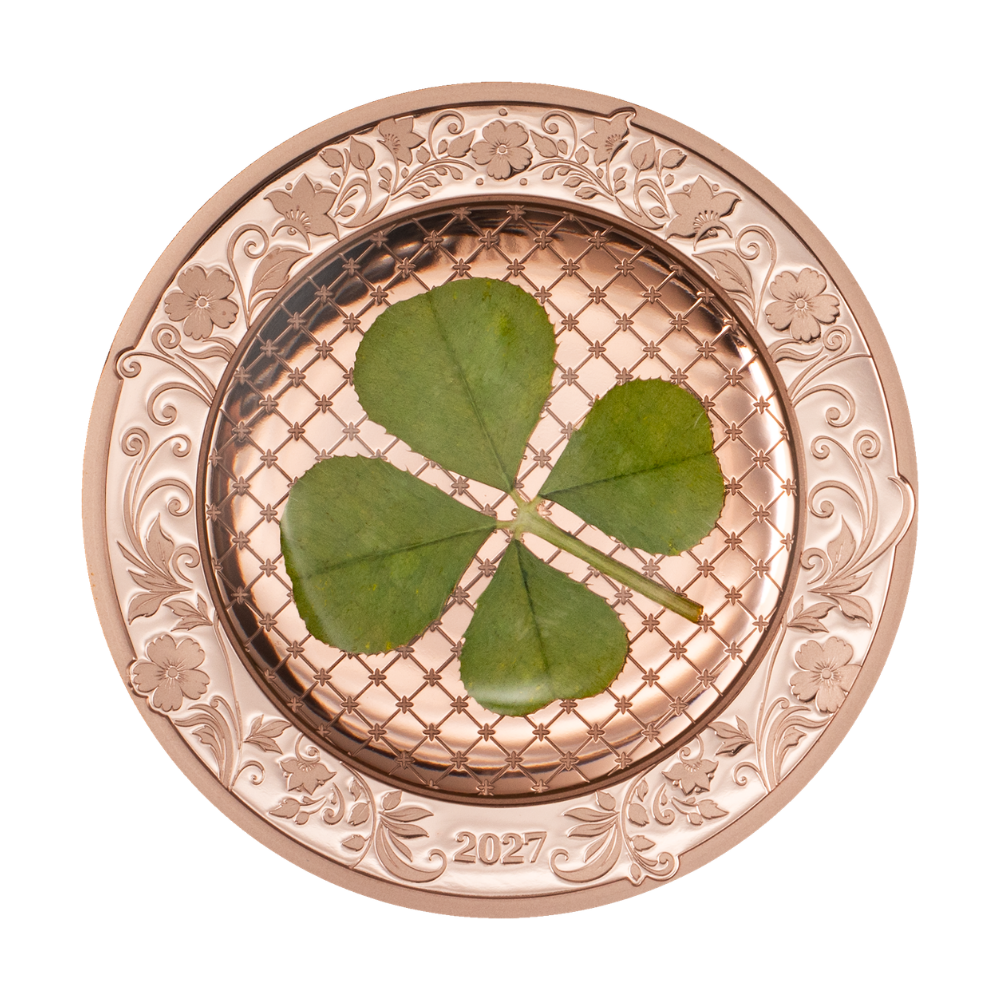 Ounce of Luck Four Leaf Clovers 1 Oz Silver Coin 2027 CIT COIN INVEST AG