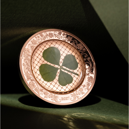 Ounce of Luck Four Leaf Clovers 1 Oz Silver Coin 2027 CIT COIN INVEST AG