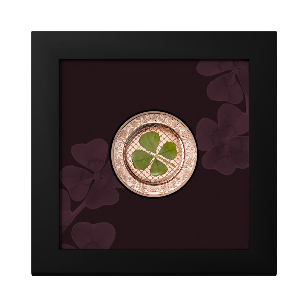 Ounce of Luck Four Leaf Clovers 1 Oz Silver Coin 2027 CIT COIN INVEST AG
