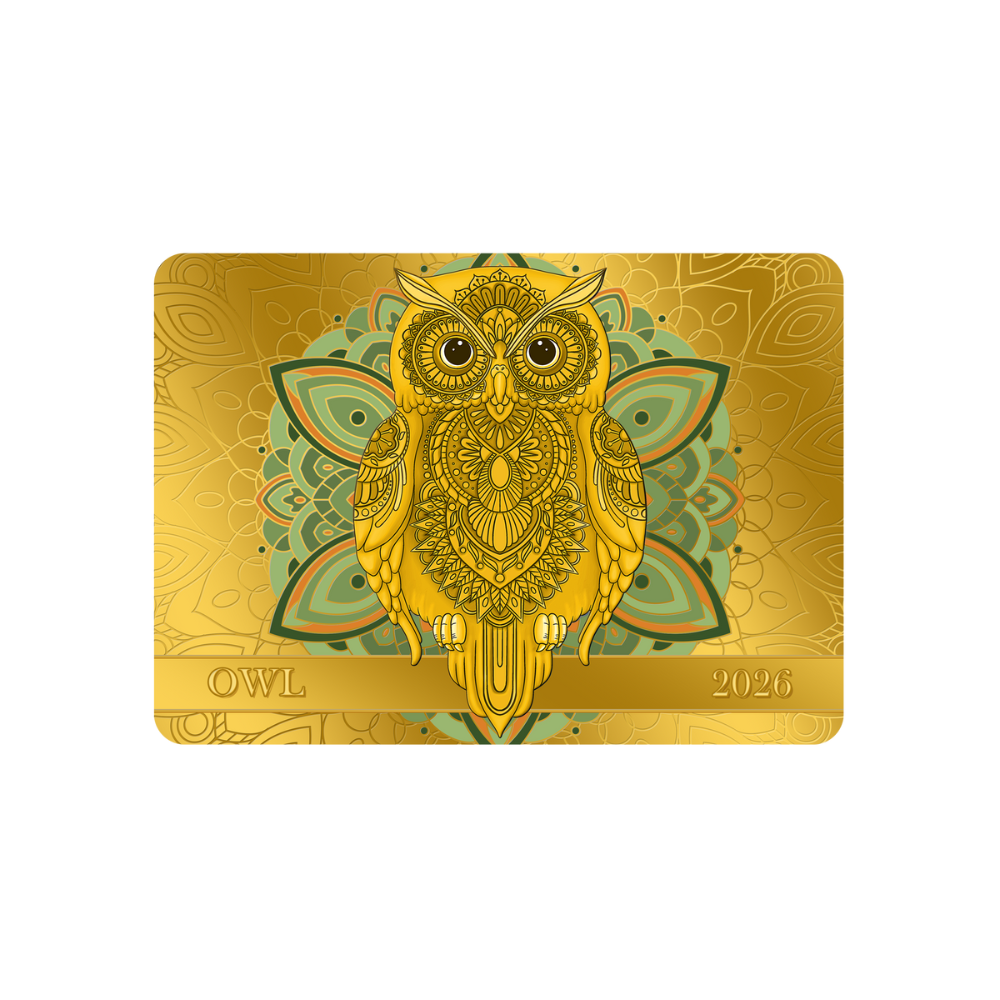 Owl Spirit Animals Collection 1/200 Oz Gold Coin 2026