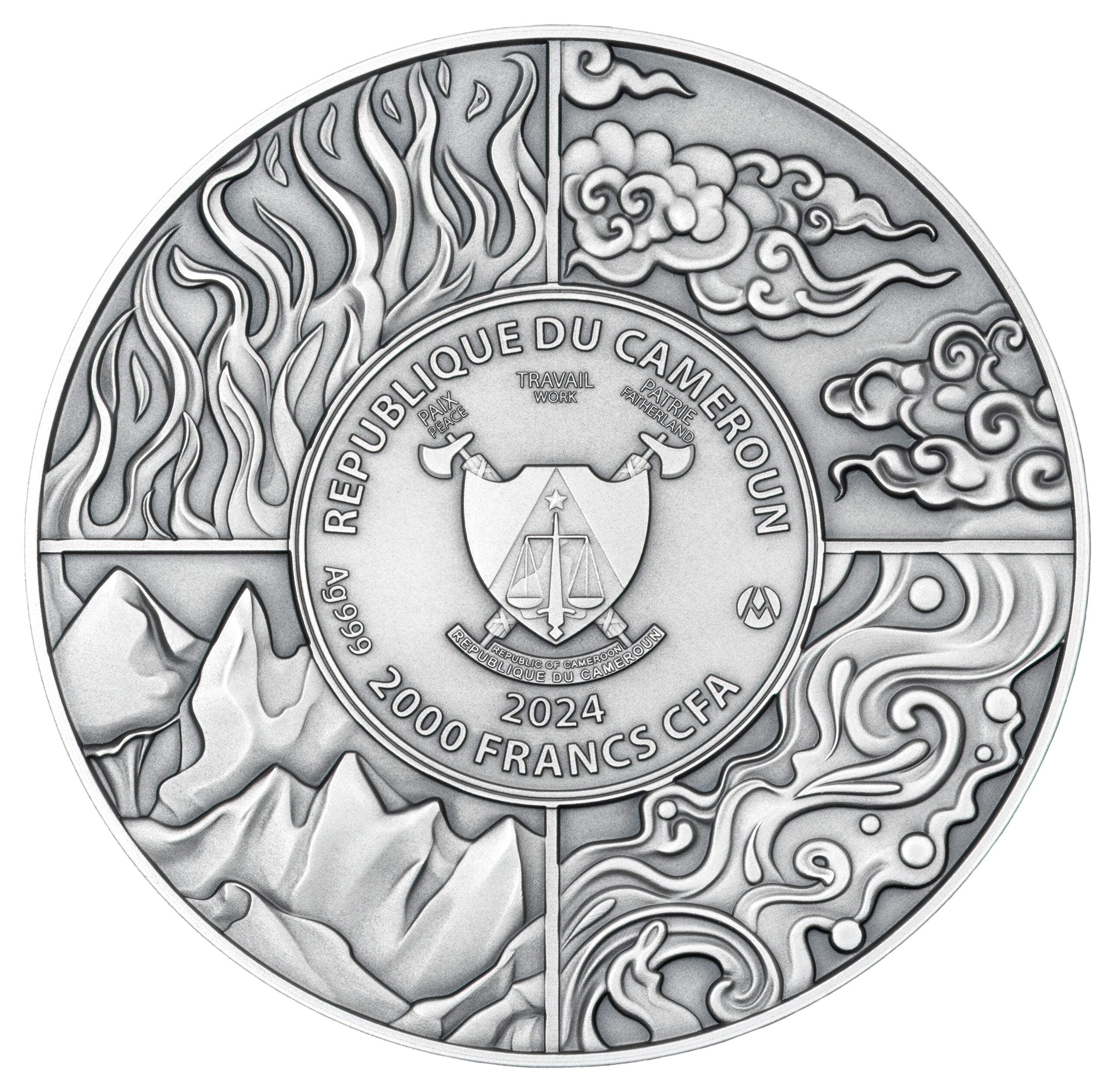 UNDINE Four Elementals 2 Oz Silver Coin - PARTHAVA COIN