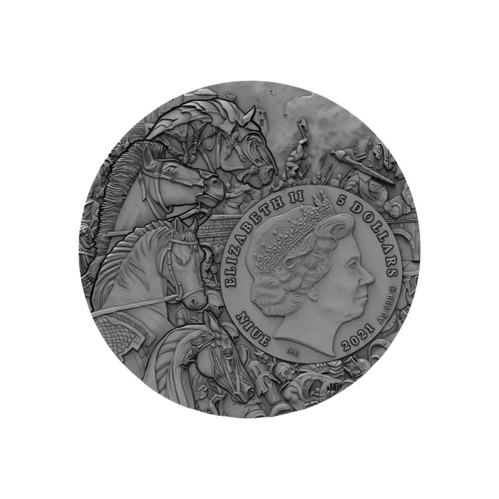 PALE HORSE Four Horsemen of the Apocalypse 2 Oz Silver Coin $5 Niue 2020