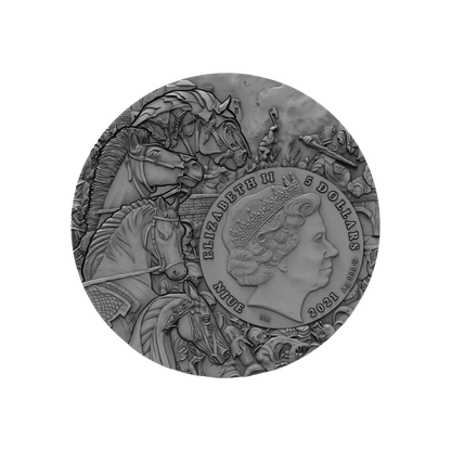 PALE HORSE Four Horsemen of the Apocalypse 2 Oz Silver Coin $5 Niue 2020