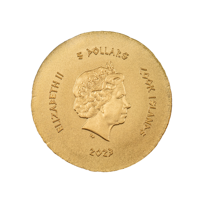 PAN Ancient Greece Gold Coin $5 Cook Islands 2023