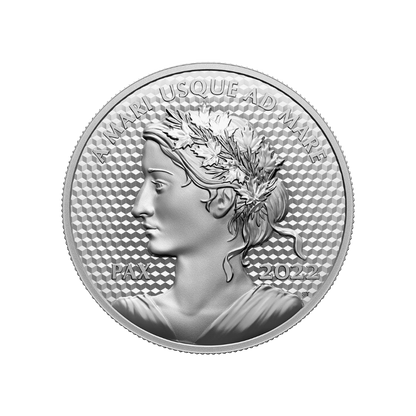 PEACE DOLLAR 5 Oz Silver Coin $50 Canada 2022