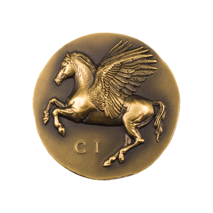 PEGASOS Numismatic Icons 1 Oz Gold Coin $250 Cook Islands 2022