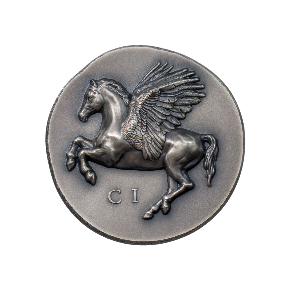 PEGASOS Numismatic Icons 1 Oz Silver Coin $5 Cook Islands 2022