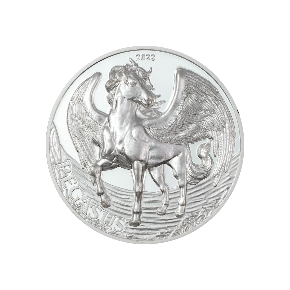 PEGASUS Mythical Creatures 1 Oz Silver Coin 1000 Shillings Tanzania 2022