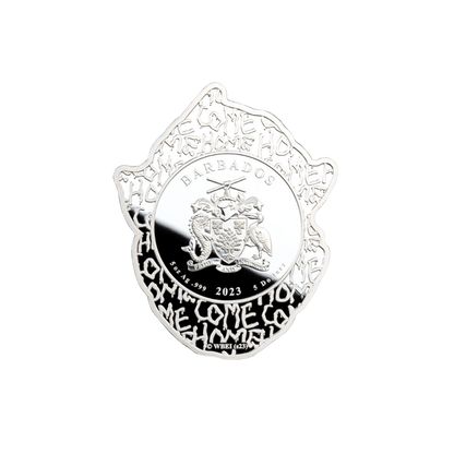 PENNYWISE 5 Oz Silver Coin $5 Barbados 2023