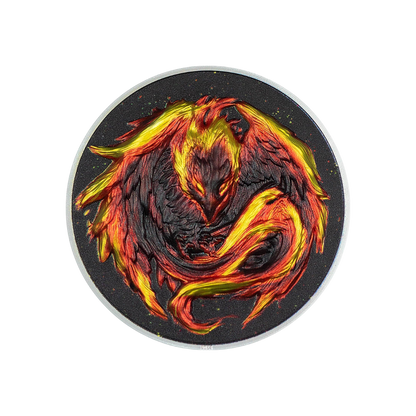 PHOENIX Magical Creatures At Night 2 Oz Silver Coin $10 Palau 2023