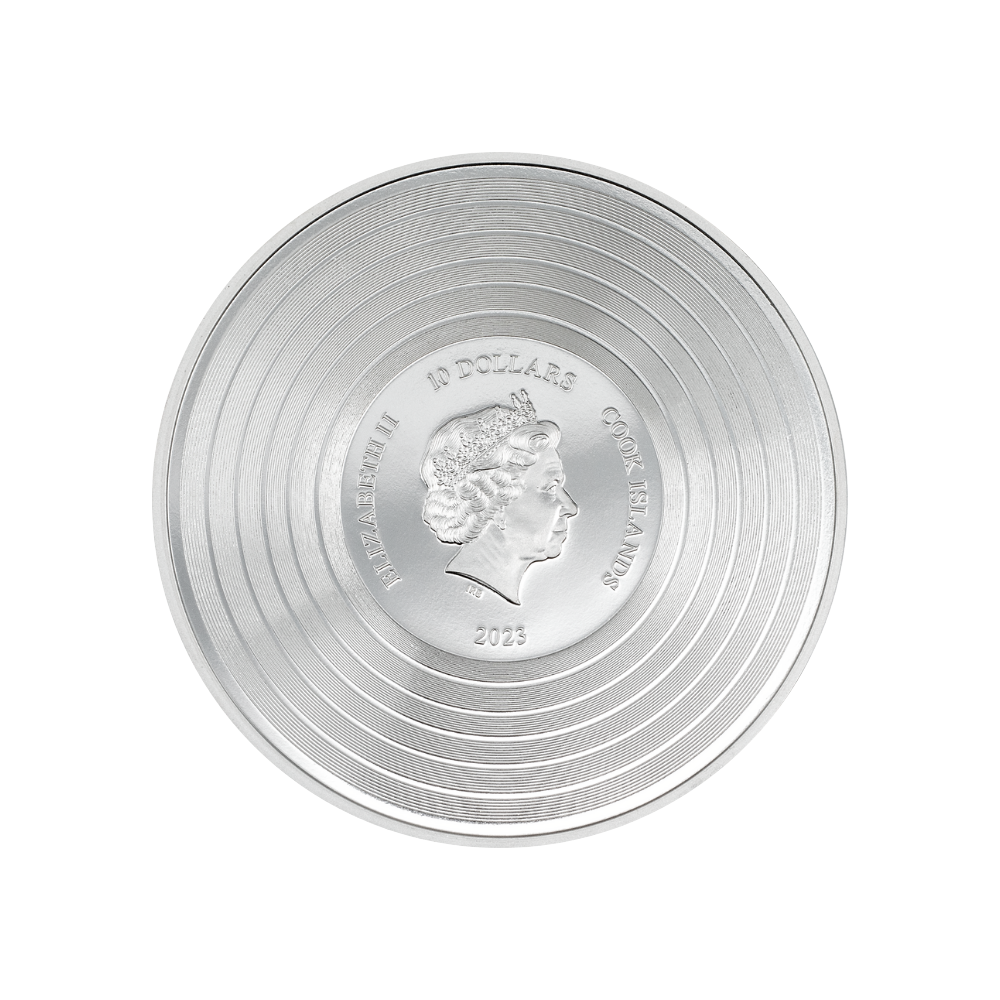 PIECE OF MIND Iron Maiden 2 Oz Silver Coin $10 Cook Islands 2023