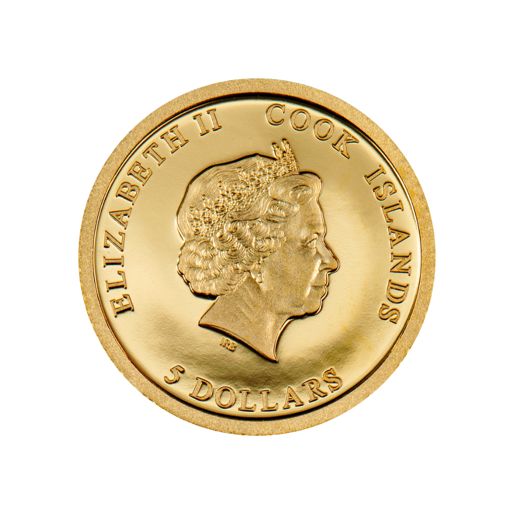 PIECE OF MIND Iron Maiden Gold Coin $5 Cook Islands 2023