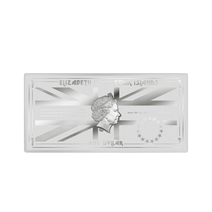 PIECE OF MIND Iron Maiden Silver Note $1 Cook Islands 2023