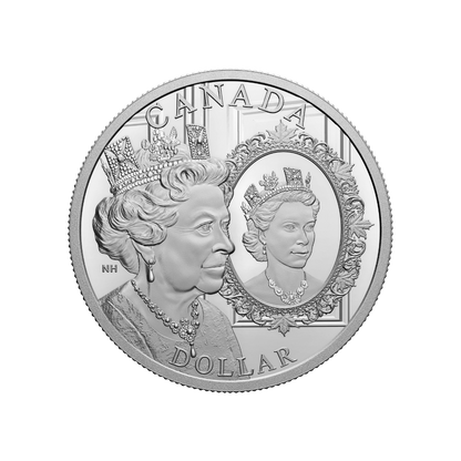 PLATINUM JUBILEE OF HER MAJESTY QUEEN ELIZABETH II Special Edition Silver Coin $1 Canada 2022