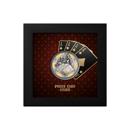 POKER CARD GUARD 1 Oz Silver Coin $5 Palau 2024